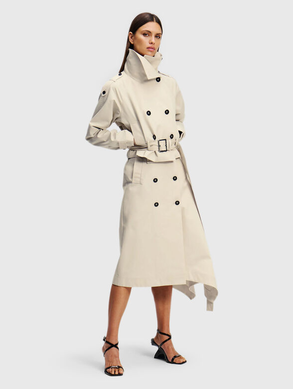 Twill cropped jacket - 1