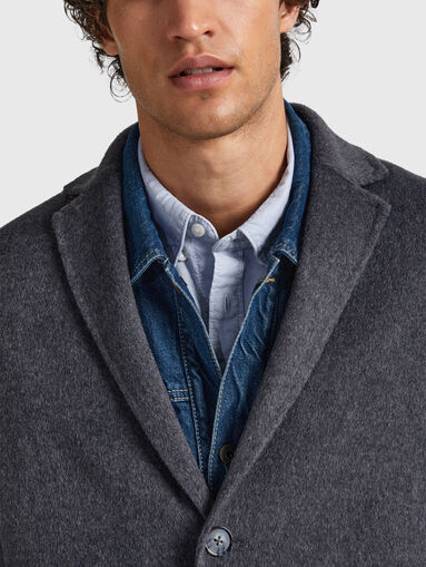 BRIGHTON wool blend coat - 4