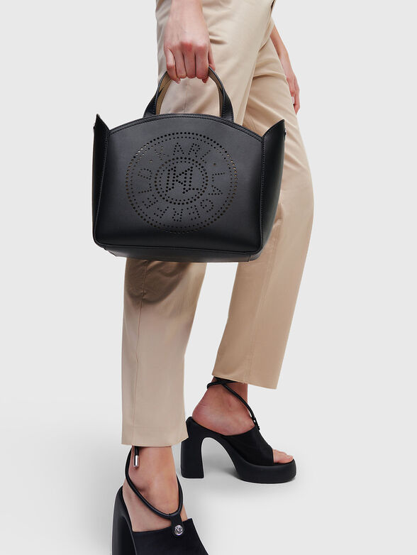 K/CIRCLE black bag with laser perforation - 2