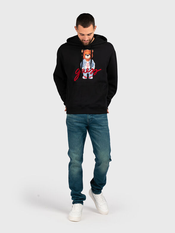 Sweatshirt with contrast print and logo - 3