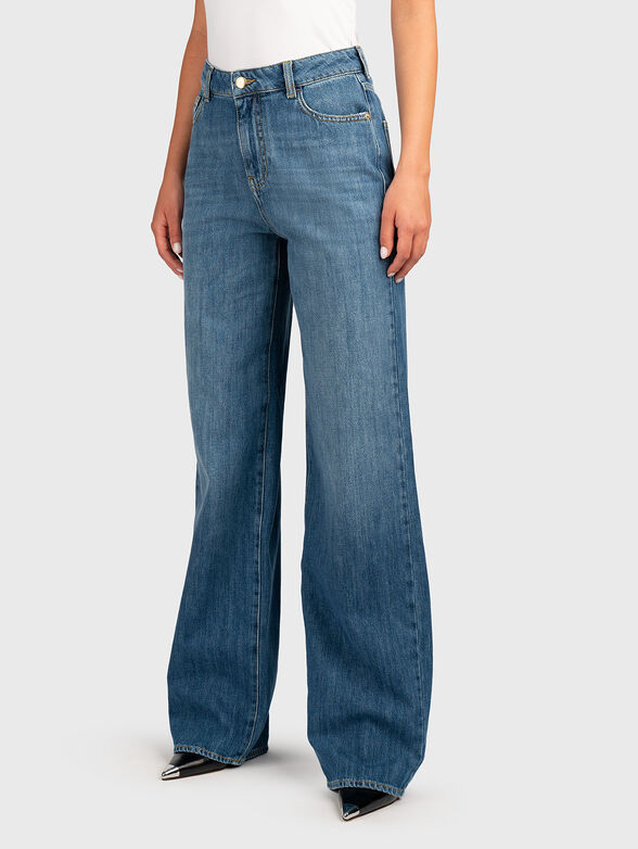 High waisted wide leg jeans - 1