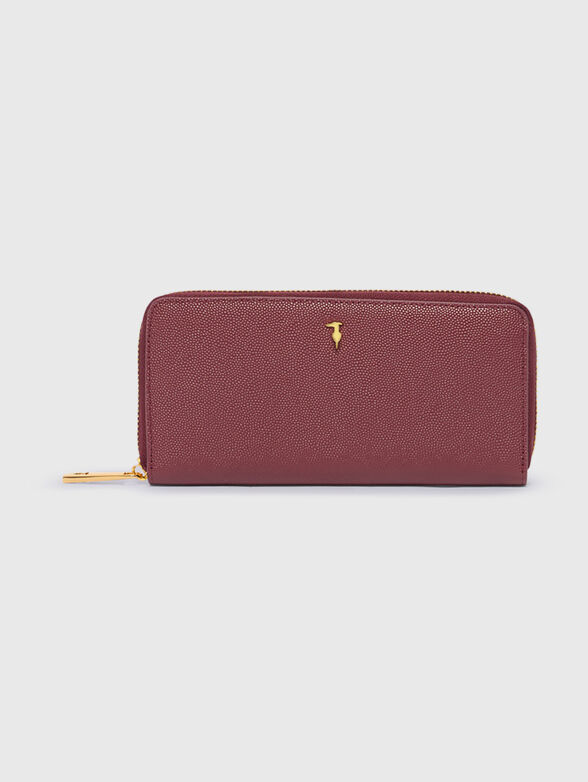 Leather wallet with gold details - 1