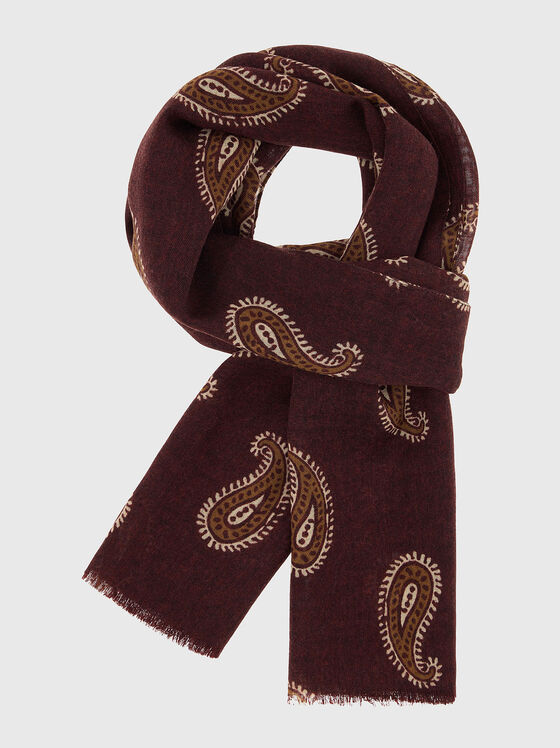 Scarf with paisley design  - 1