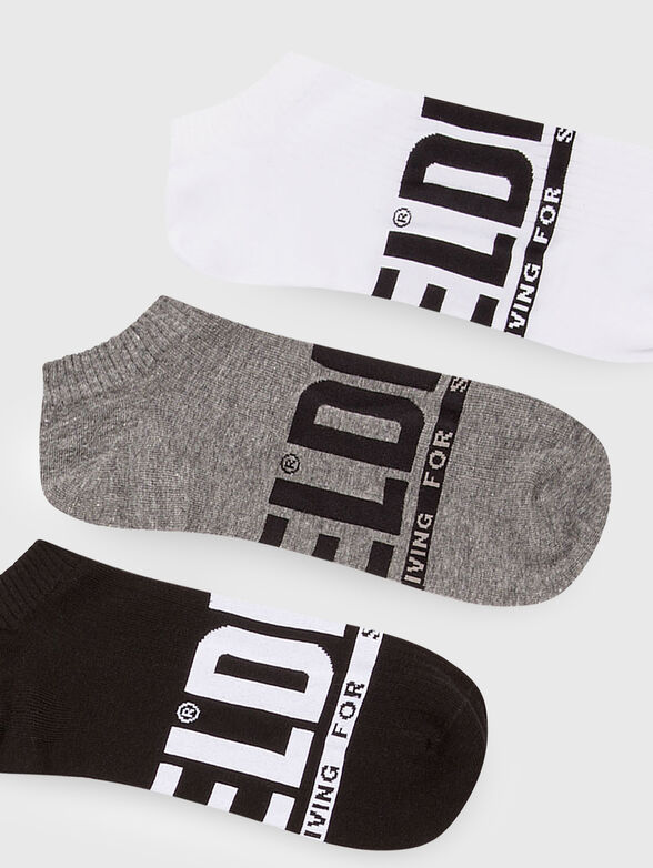 Set of three pairs of socks with logo accent - 2