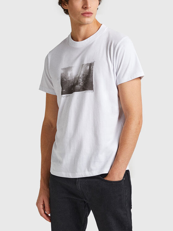 CLARK black T-shirt with print - 1