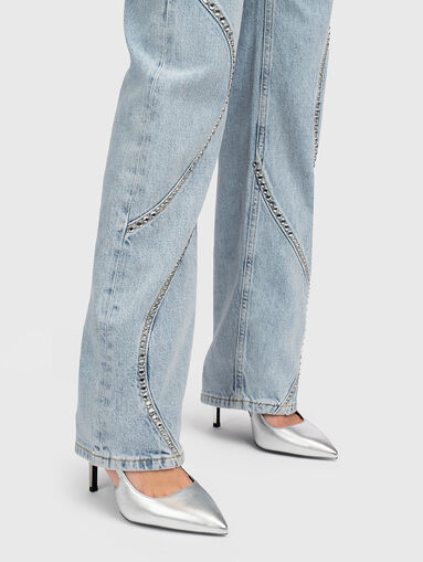 Jeans with rhinestones - 4