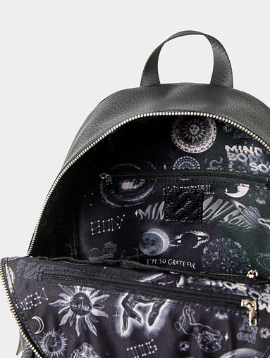 Black backpack with logo - 4