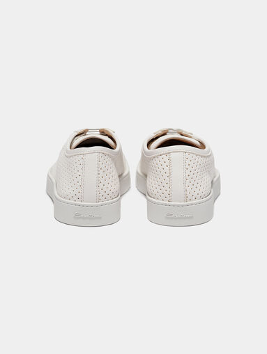 White sneakers with perforations - 4