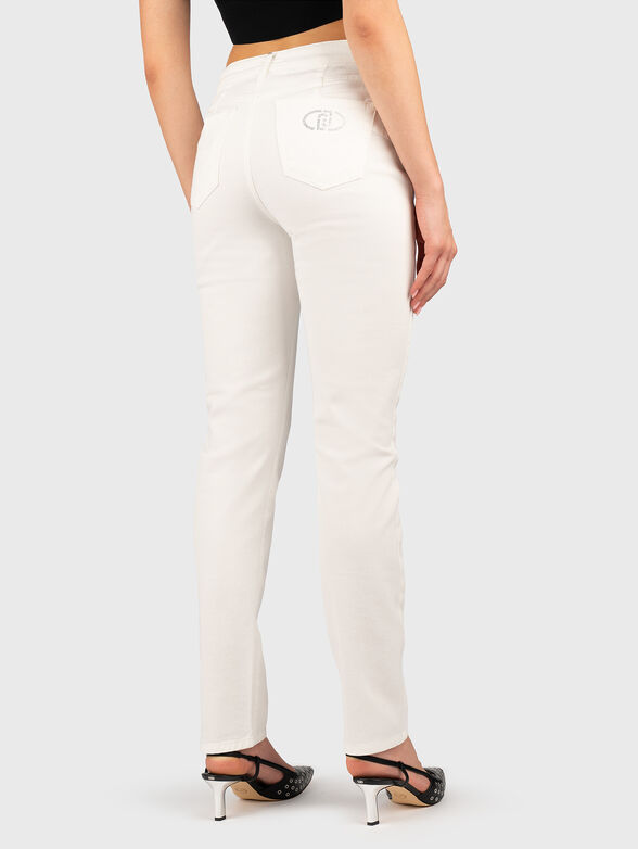 Jeans with logo rhinestones - 2