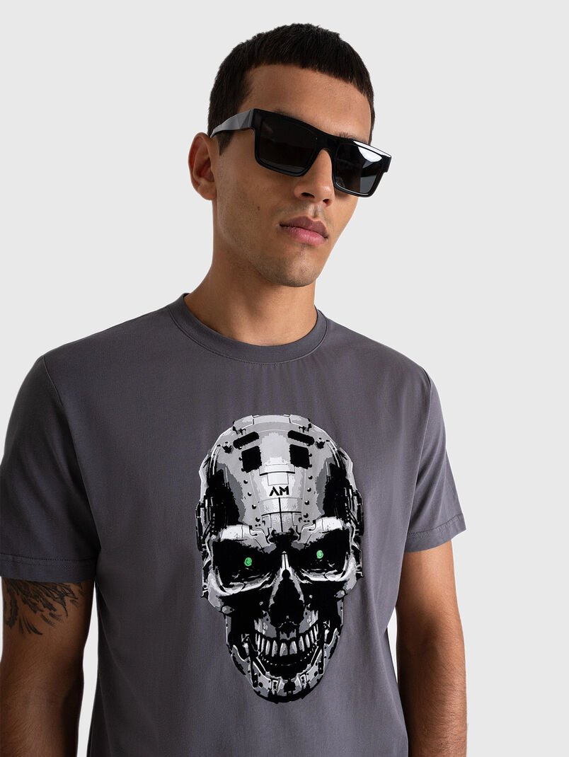 Black T-shirt with print - 3