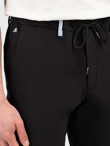 Black pants with laces - 3
