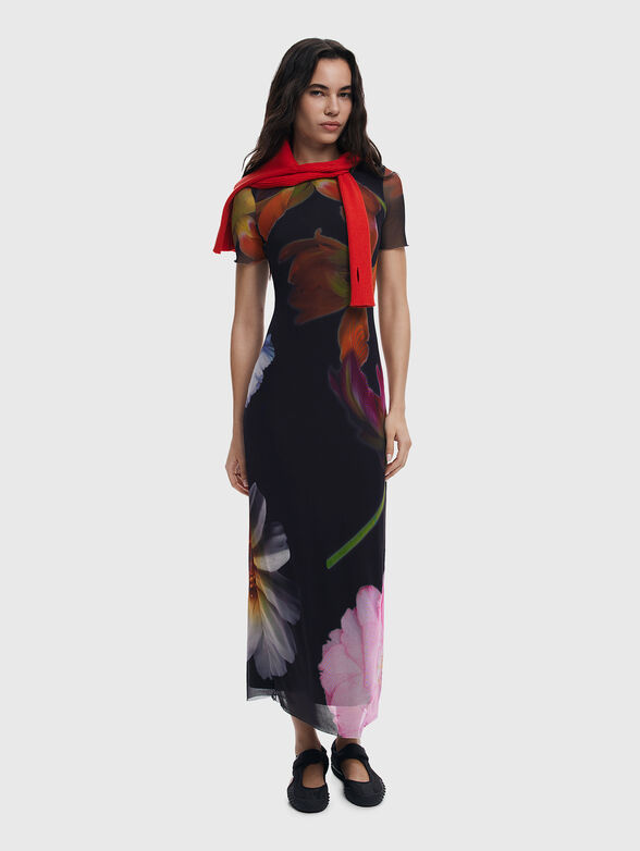 Dress with floral print - 1