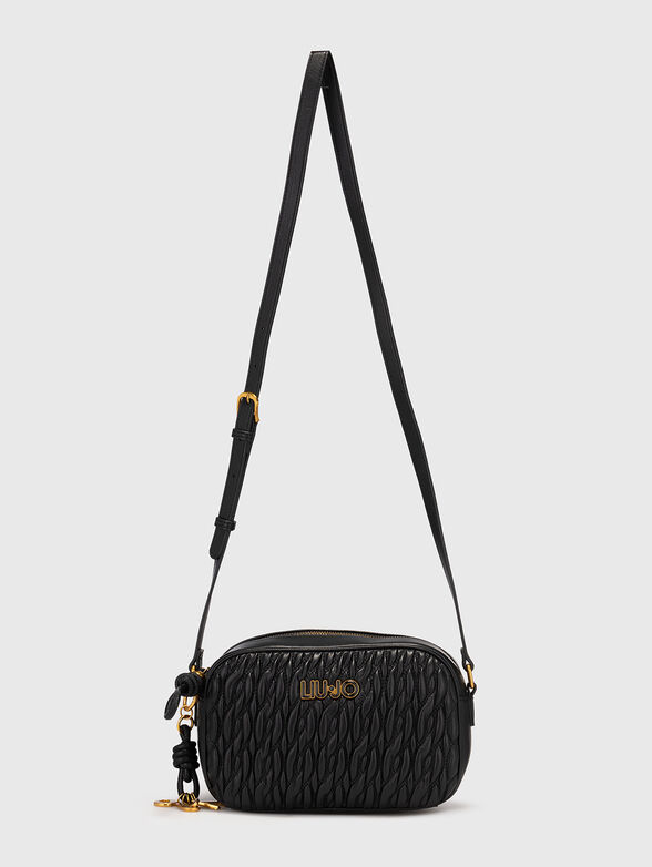 Black crossbody bag in eco leather - 2