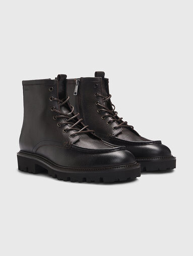 JULYO dark brown leather boots - 2
