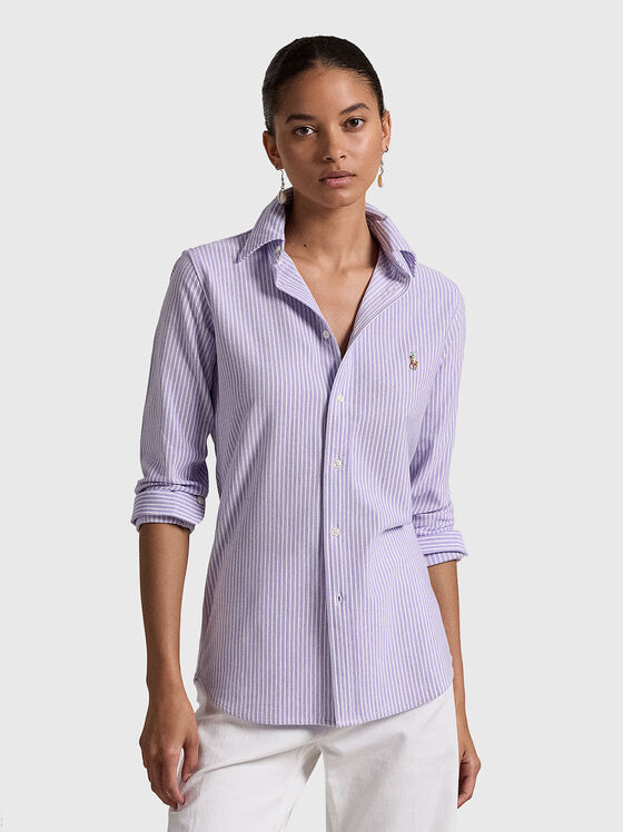 Раирана памучна риза - 1