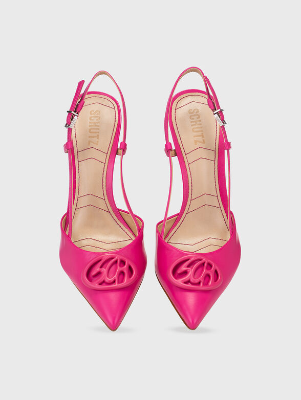 Nappa leather pumps with detail - 6
