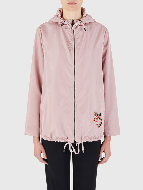 Jacket with a hood and accent embroidery - 1