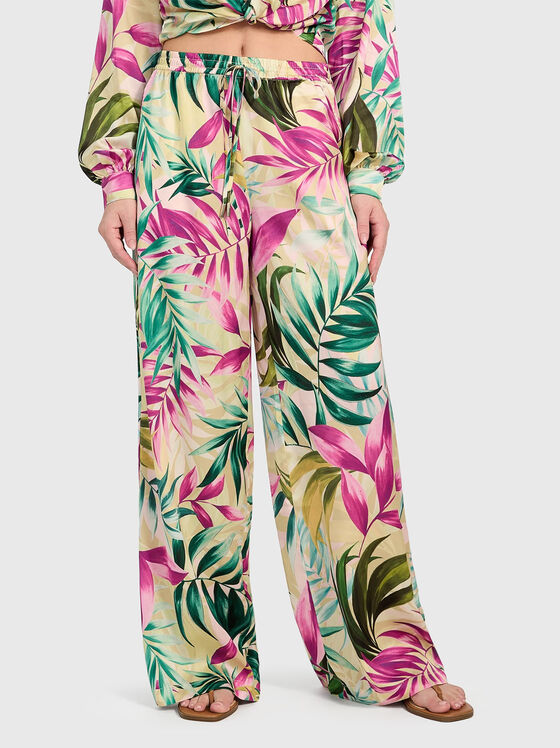 INES trousers with floral print - 1