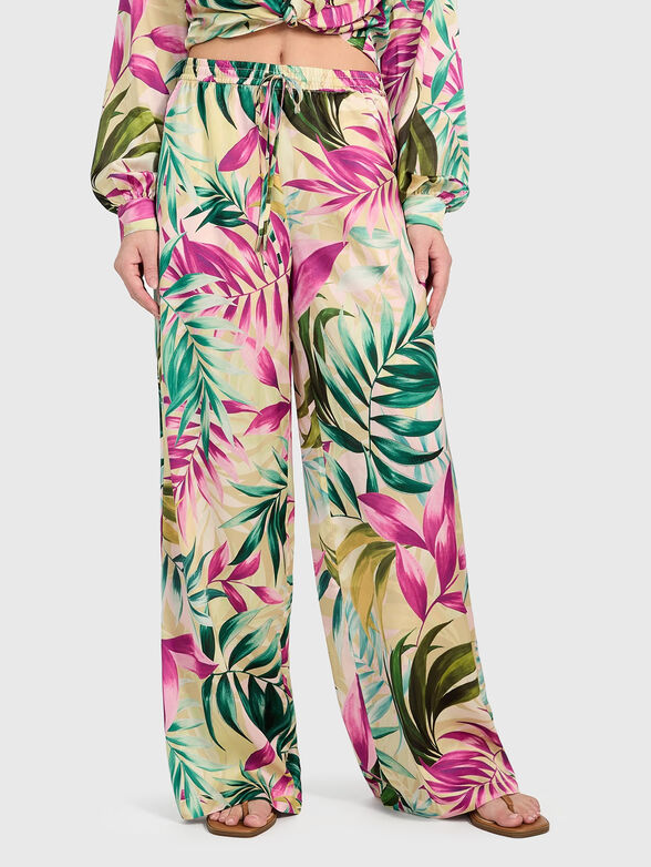 INES trousers with floral print - 1