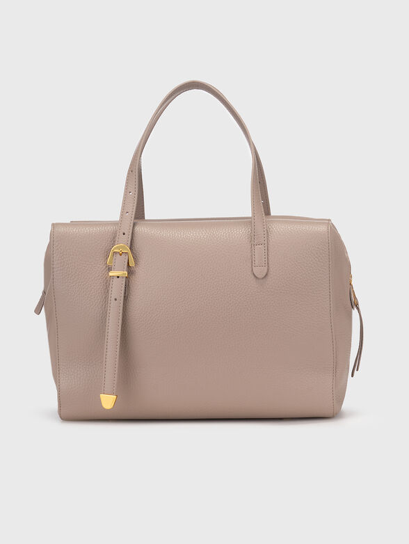 Leather bag in beige color - 2