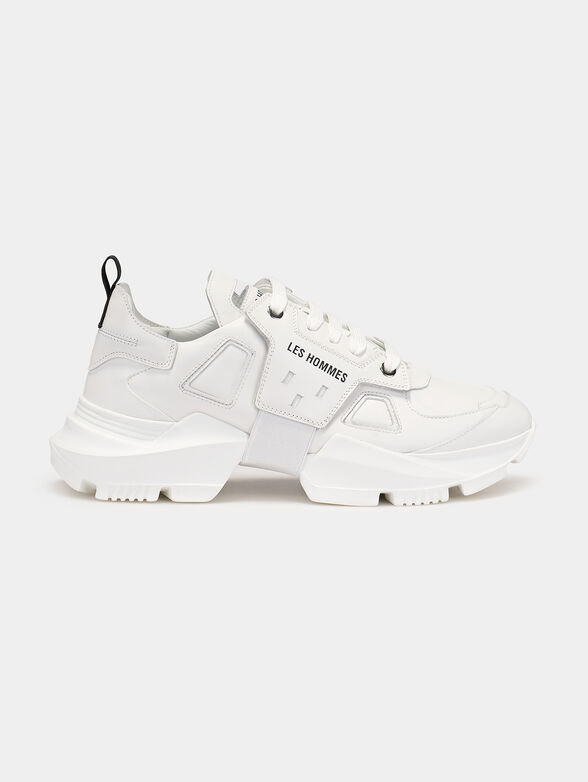 White leather sneakers - 1