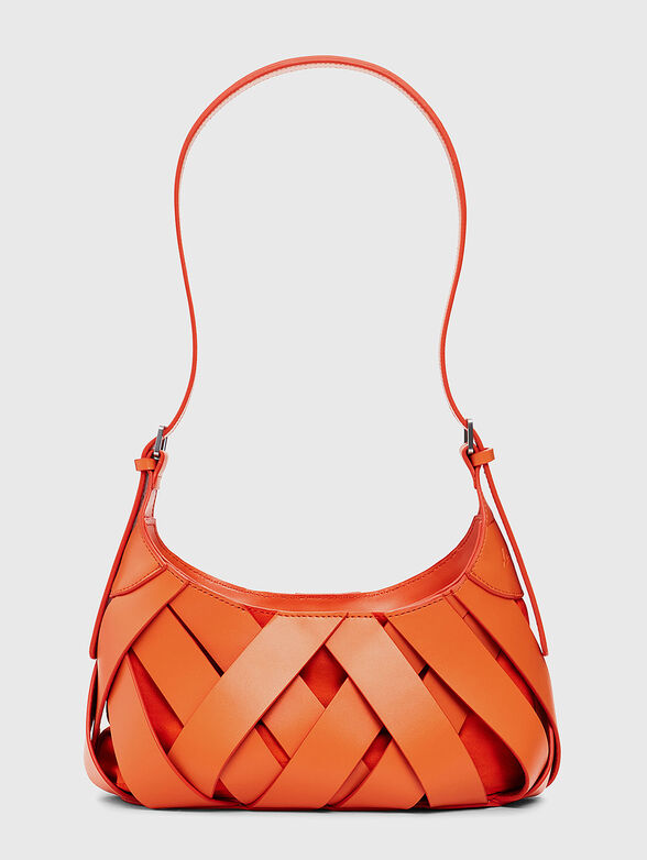 Orange bag with braided effect - 3