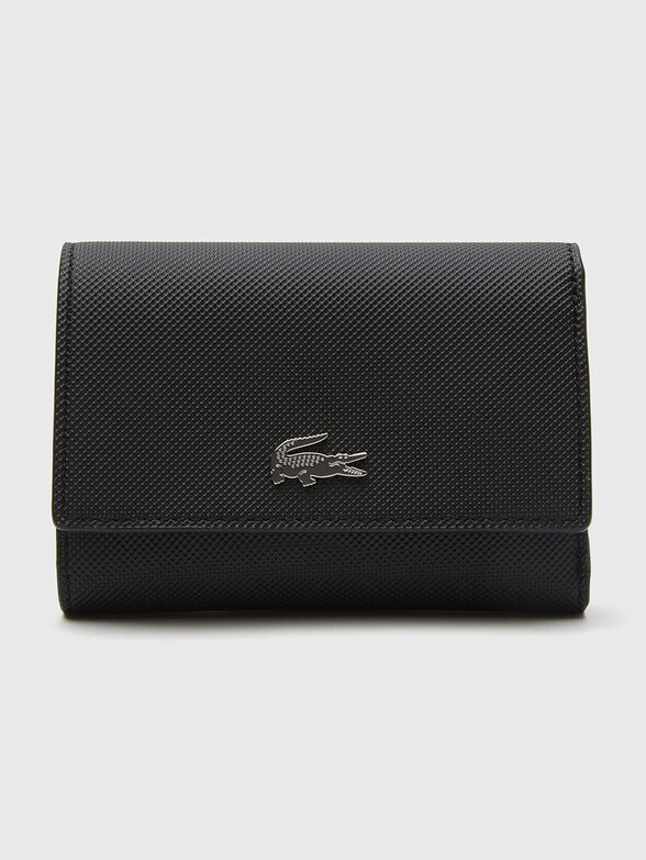 Beige wallet with logo detail - 0