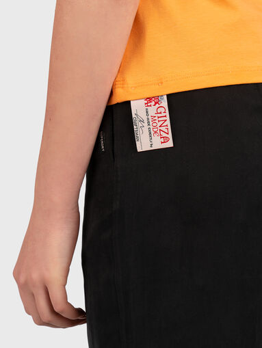 TSL031 orange T-shirt with print - 4