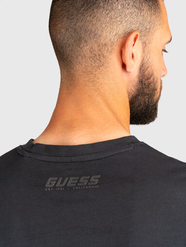 Cotton T-shirt with logo print - 5