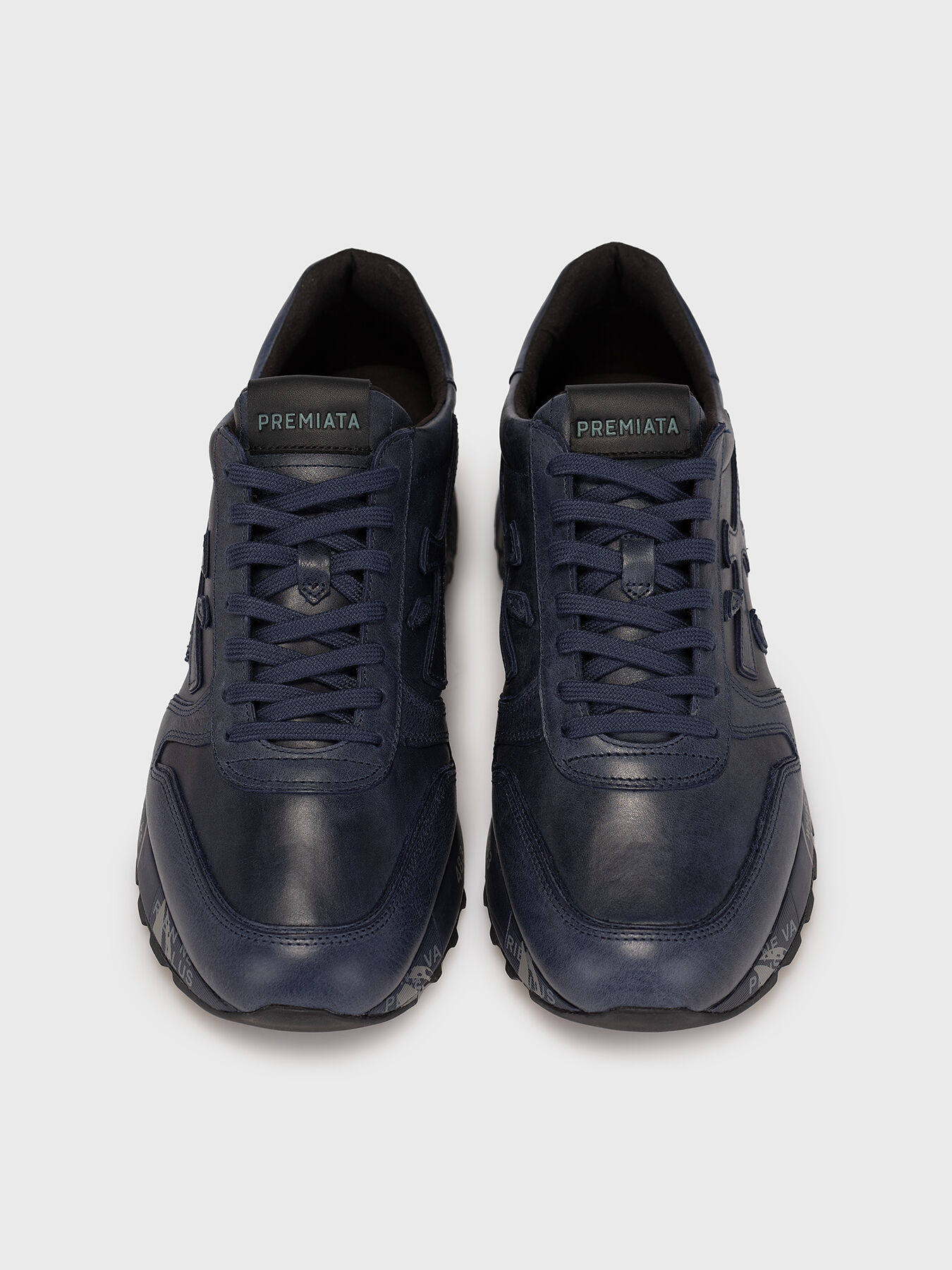 MICK 1807 leather sneakers in blue brand Premiata Globalbrandsstore en