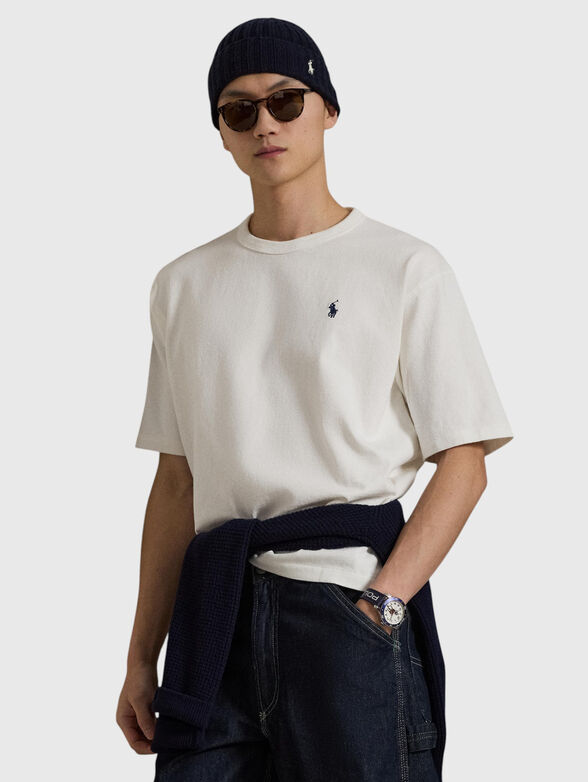 Cotton T-shirt with embroidered logo - 4