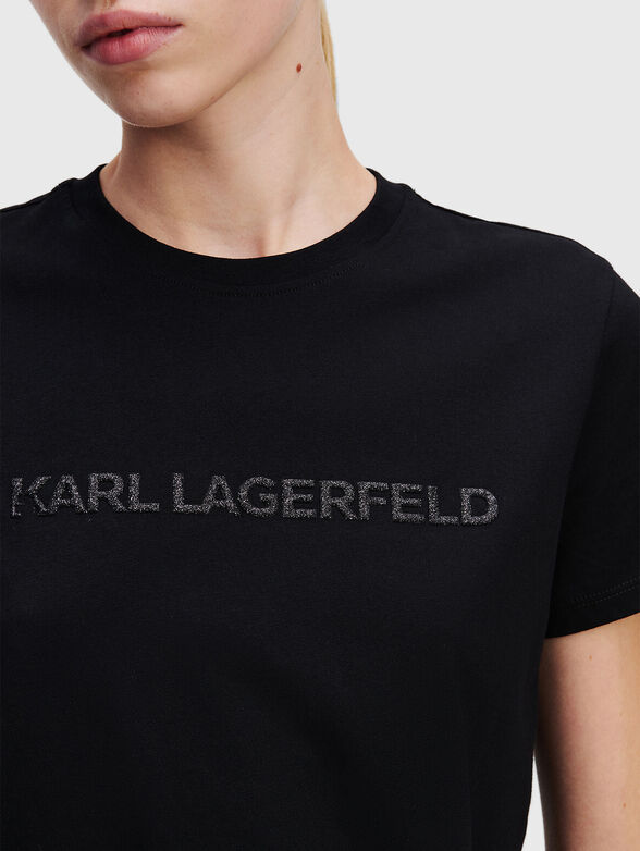 Cotton T-shirt with logo detail - 4