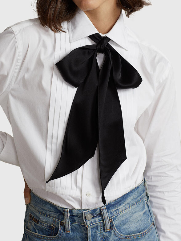 White shirt with ribbon - 4