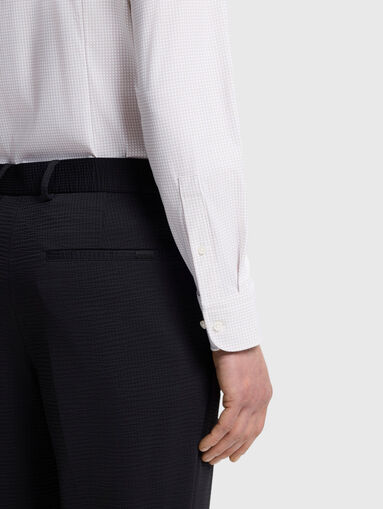 Printed beige shirt - 4