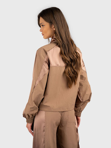 Jacket with contrasting textures  - 3