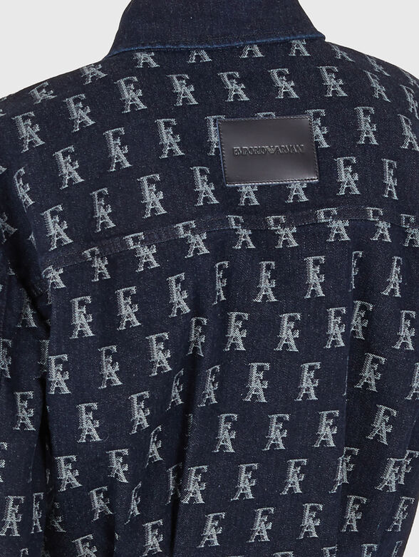 Monogram denim jacket - 4