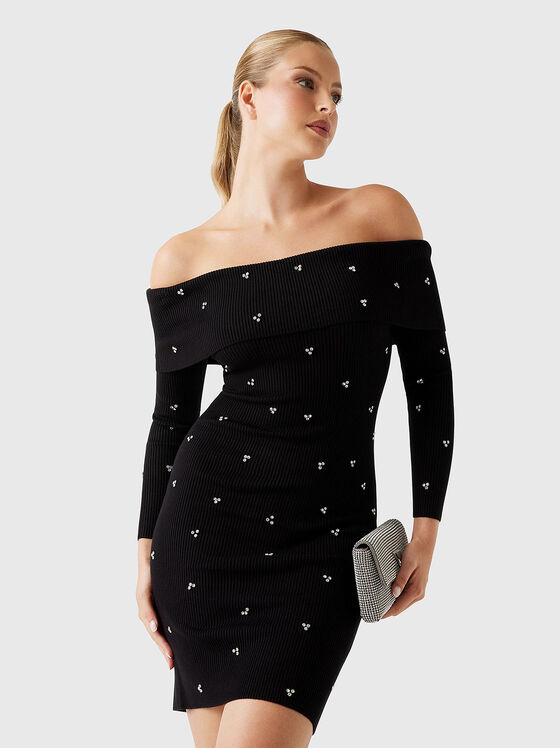 Мини рокля ALISHA от еластичен рипс - 1