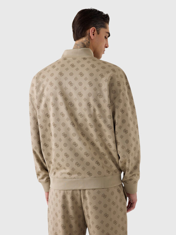Sweatshirt with a monogram print  - 3
