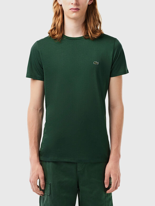 Green cotton T-shirt - 1
