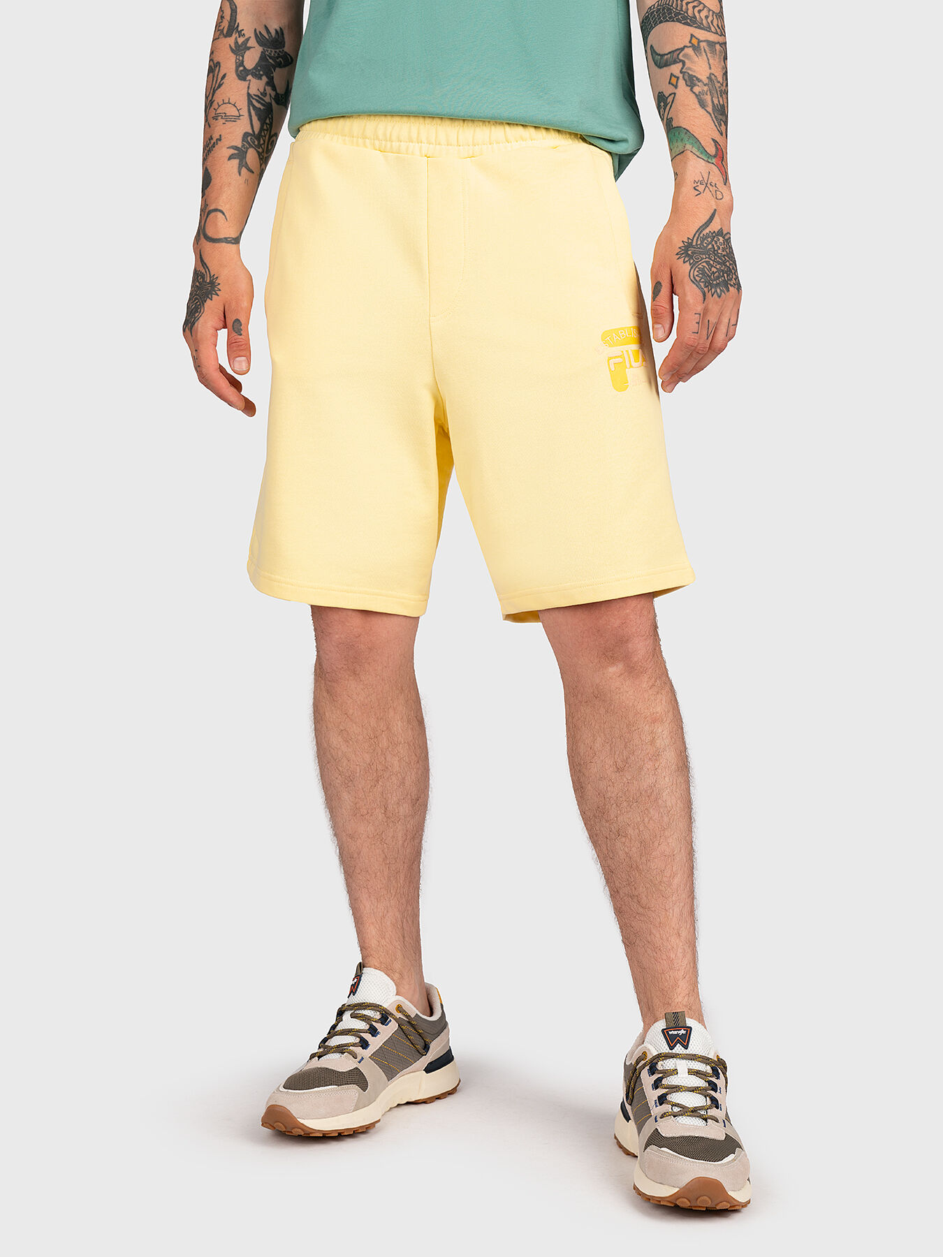 BAIERN shorts in yellow brand FILA Globalbrandsstore en