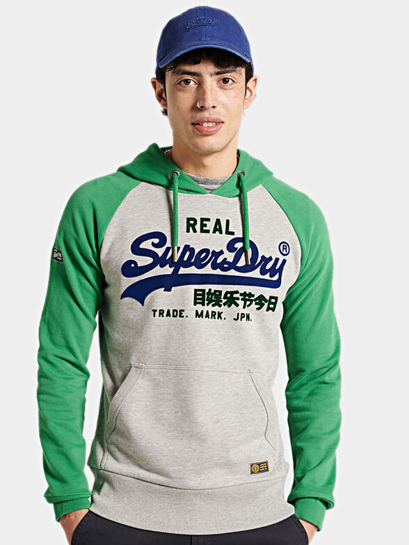 Sweatshirt with color-block effect - 1