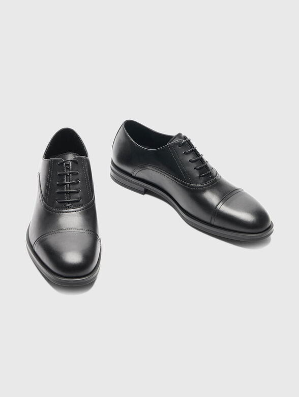 Black leather Oxford shoes - 6