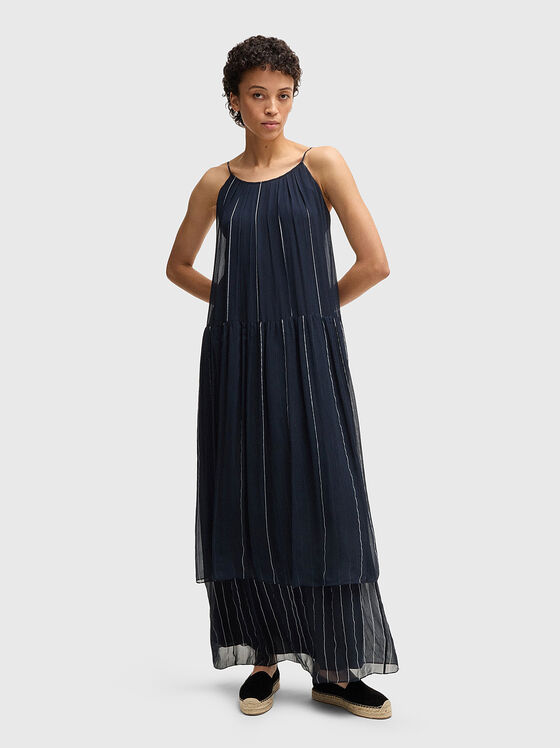 Maxi dress with shiny details - 1