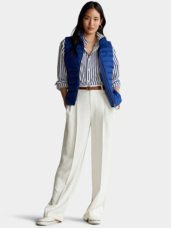 Padded vest with logo embroidery - 4