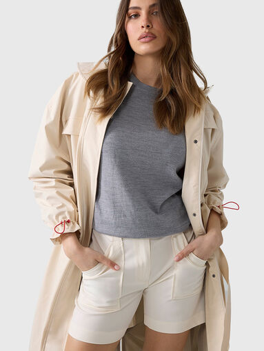 Transitional jacket with a hood - 4