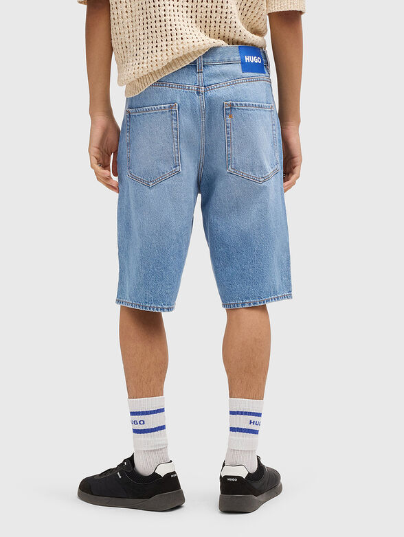Straight fit denim shorts - 2