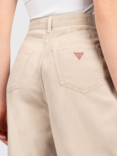 ANDREA BARREL beige jeans - 3