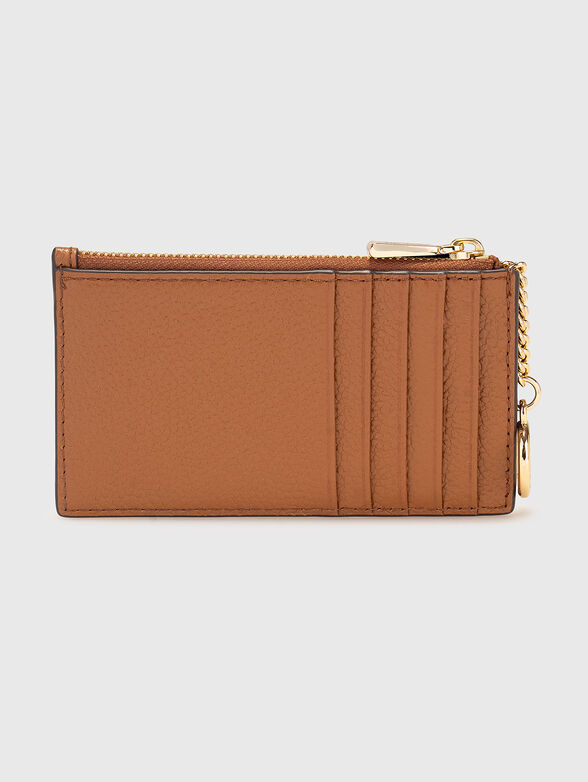 Leather cardholder with zip - 2