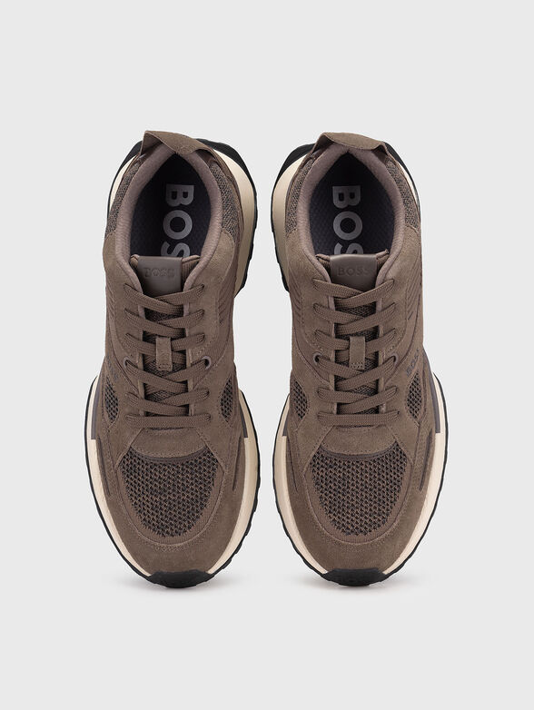 JONAH textile and suede sneakers - 6