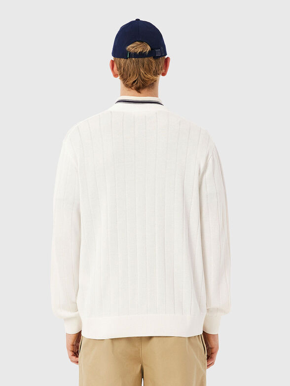 Cotton blend button cardigan - 3